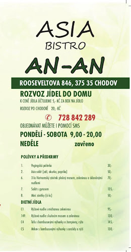 Opinii despre Asia Bistro An-An în Chodov - Gastronomie a pohostinství