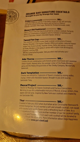 Opinii despre Orange bar în Staré Město - Gastronomie a pohostinství