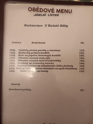 Opinii despre U KULATÝ BÁBY în Jaroměř - Gastronomie a pohostinství