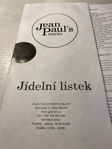 Comentarii opinii despre Jean Paul's Restaurant Běhounská