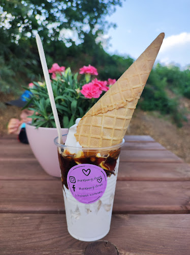 Zmrzlinový domek - točená zmrzlina, ledová tříšť