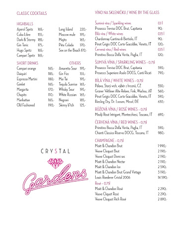 Opinii despre Crystal Gardens Slovanský dům în Staré Město - Gastronomie a pohostinství