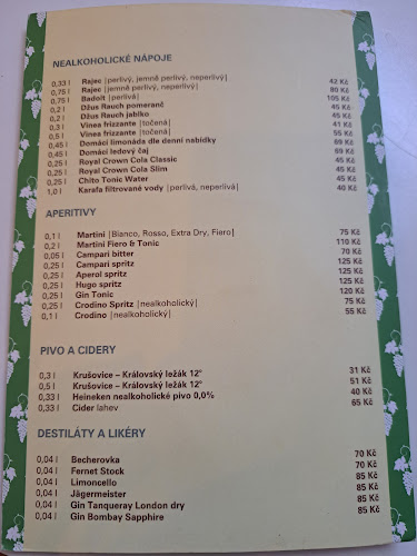 Viniční altán - Gastronomie a pohostinství