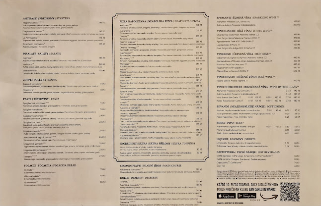 San Carlo Letná - Praha