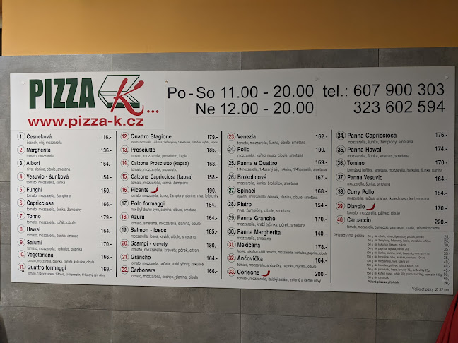 Opinii despre Pizza "K" Říčany în Říčany - Gastronomie a pohostinství