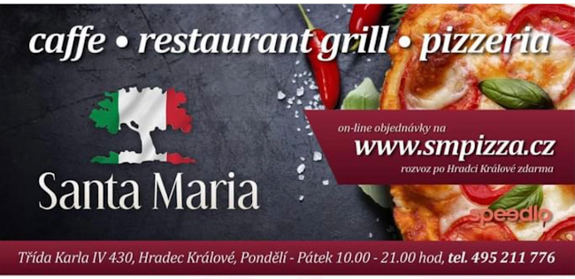 Opinii despre Restaurant Caffe Pizzeria Santa Maria în Hradec Králové - Gastronomie a pohostinství