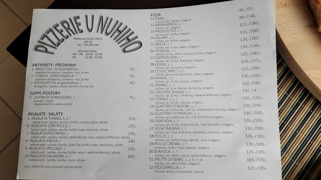 Opinii despre Pizzerie u Nuhiho în Děčín - Gastronomie a pohostinství