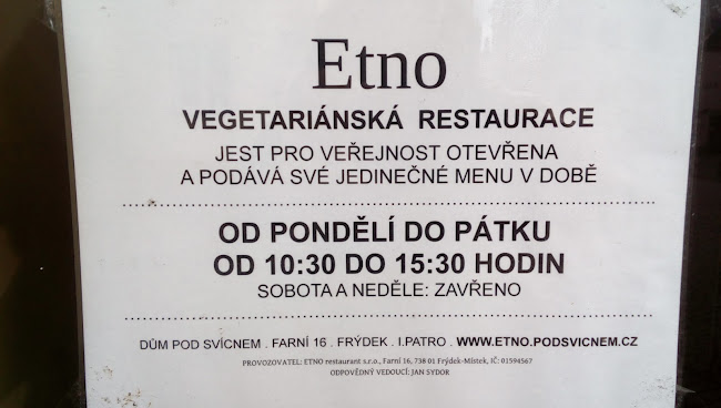 Etno - vegetariánská restaurace - Gastronomie a pohostinství