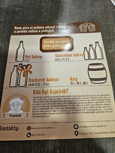 Opinii despre Měšťanský pivovar Kujebák în Pražské Předměstí - Gastronomie a pohostinství
