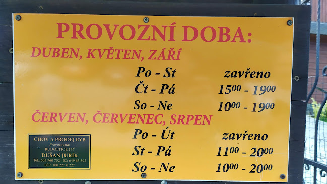 Opinii despre Rybářská bašta - Rudoltice în Olomouc - Gastronomie a pohostinství