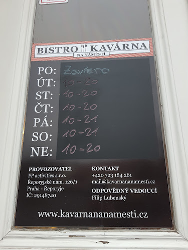 Opinii despre Bistro a Kavárna Na náměstí în Řeporyje - Gastronomie a pohostinství