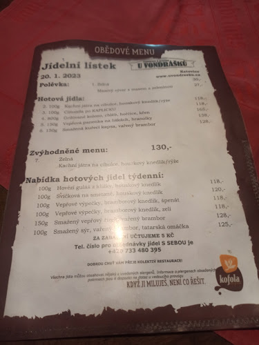 Restaurace u Vondrášků, Amv Bohemia S.r.o. - Gastronomie a pohostinství