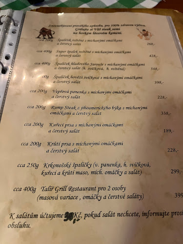 Opinii despre Grill Restaurant U Horkých Kamenů în Jilemnice - Gastronomie a pohostinství