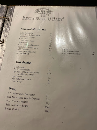 Opinii despre Restaurace a pivnice U Rady în Moravská Ostrava - Gastronomie a pohostinství