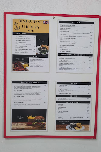 Opinii despre U Kotvy în Nové Město - Gastronomie a pohostinství
