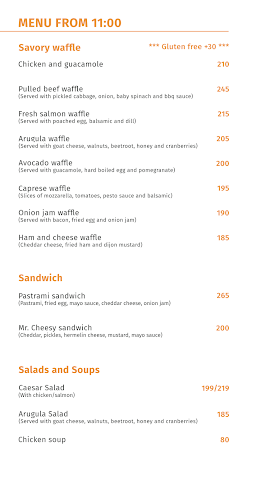 Comentarii opinii despre Coffee & Waffles / Snídaně v Praze