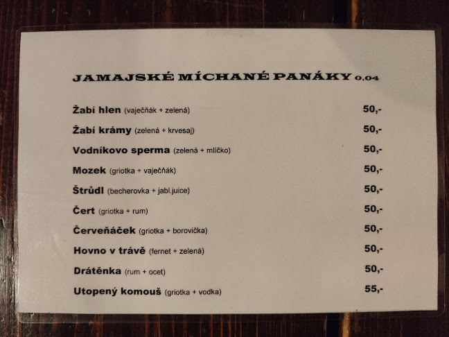 Pivnice Jamajka - Gastronomie a pohostinství