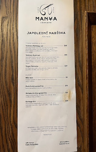 Opinii despre MANYA Sushi & Sake Izakaya în Brno - Gastronomie a pohostinství
