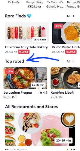 Opinii despre Jerusalem Prague în Praha 9 - Gastronomie a pohostinství