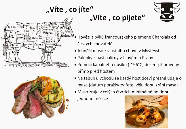 Bílá kráva - steaky a francouzská venkovská kuchyně