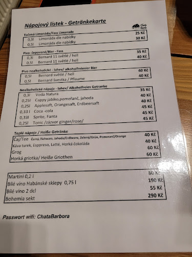 Opinii despre Chata Barbora în Ústí nad Labem - Gastronomie a pohostinství