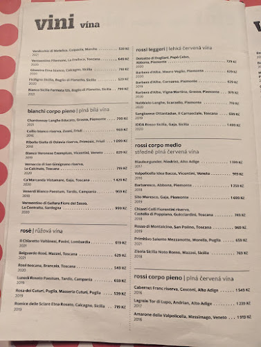 Opinii despre the italians wine food în Praha - Gastronomie a pohostinství