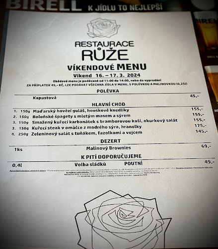 Opinii despre Hotel a restaurace Růže Podbořany în Podbořany - Gastronomie a pohostinství