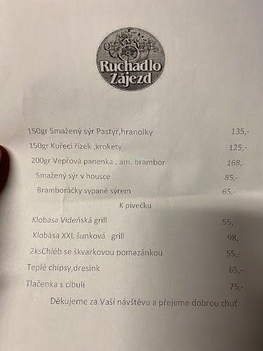 Opinii despre Hospůdka Ruchadlo Zájezd în Česká Skalice - Gastronomie a pohostinství