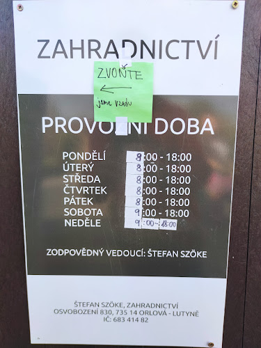 Zahradnictví Dětmarovice - Lutyně
