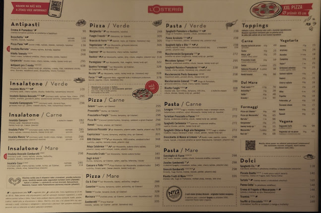 Opinii despre L'Osteria - Národní în Nové Město - Gastronomie a pohostinství