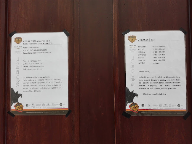 ZTRACENÝ BAR - Gastronomie a pohostinství