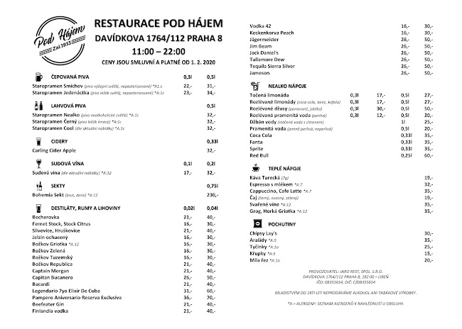 Restaurace Pod Hájem