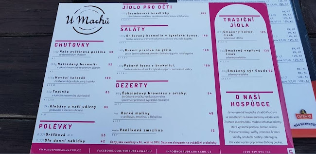 Hospůdka U Machů - Gastronomie a pohostinství