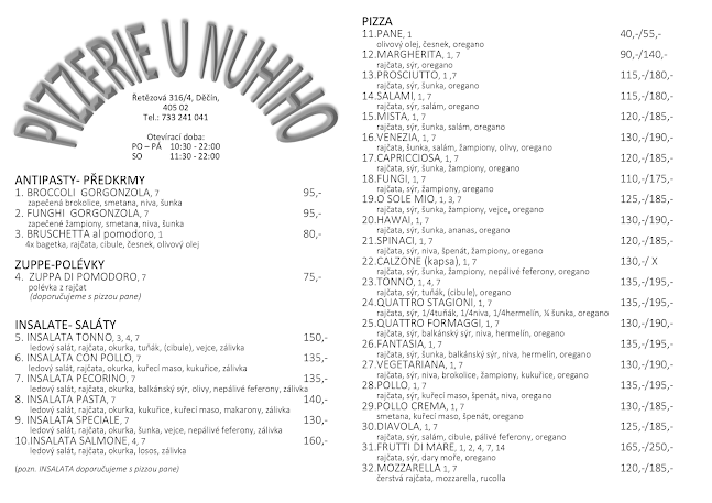 Pizzerie u Nuhiho - Děčín