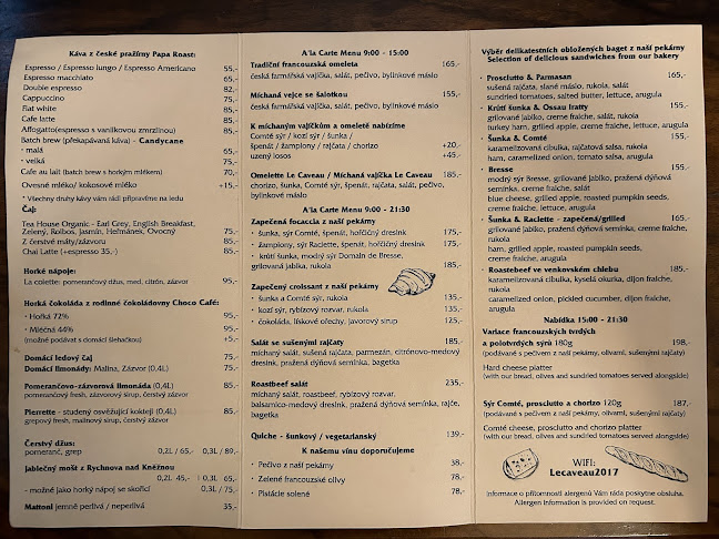 Le Caveau Cukrárna, kavárna, čajovna