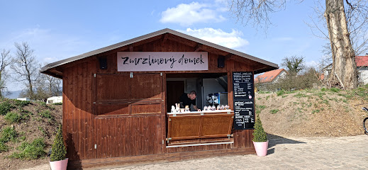 Zmrzlinový domek - točená zmrzlina, ledová tříšť