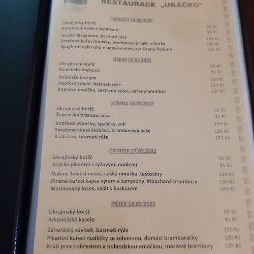 Opinii despre UKačko s.r.o în Náchod - Gastronomie a pohostinství