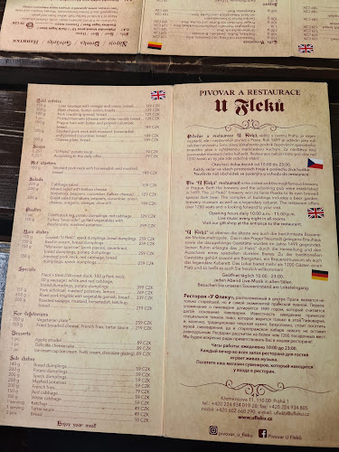 Comentarii opinii despre Restaurace a pivovar U Fleků