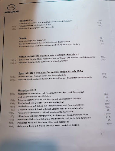 Opinii despre Rodinná Restaurace Pod Lípami în Ústí nad Labem - Gastronomie a pohostinství