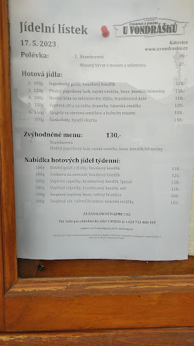 Opinii despre Restaurace u Vondrášků, Amv Bohemia S.r.o. în České Budějovice - Gastronomie a pohostinství