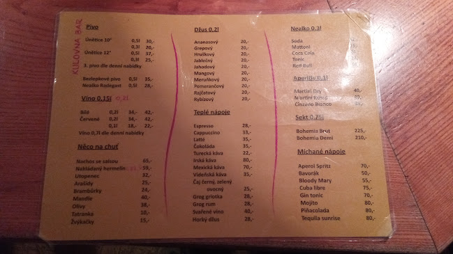 Bar Kulovna - Gastronomie a pohostinství