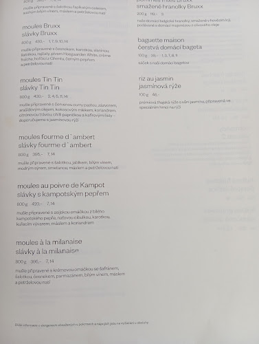 Bruxx - Gastronomie a pohostinství