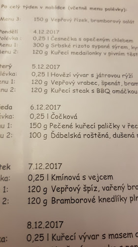 Opinii despre Restaurace U Zvonečku în Předměstí - Gastronomie a pohostinství