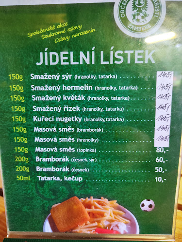 Opinii despre Občerstvení Na Hřišti în Žamberk - Gastronomie a pohostinství