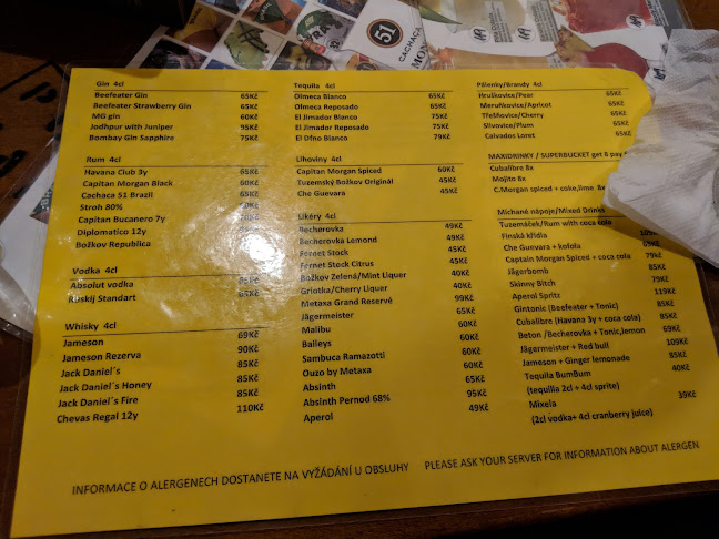 Opinii despre Popocafepetl - Na struze în Nové Město - Gastronomie a pohostinství