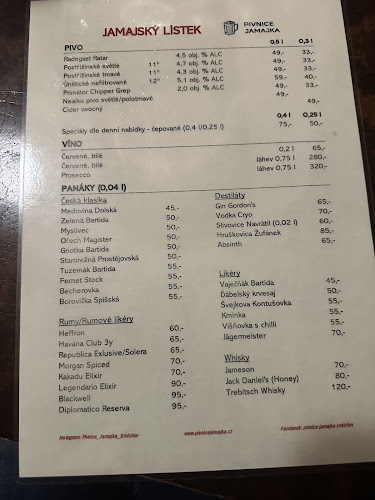 Opinii despre Pivnice Jamajka în Praha - Gastronomie a pohostinství