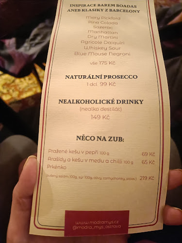 Opinii despre Modrá myš Cocktail bar în Ostrava - Gastronomie a pohostinství