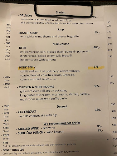 Opinii despre U Kroka în Praha 2 - Gastronomie a pohostinství