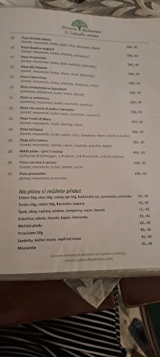 Opinii despre Pizzeria restaurace U Zeleného stromu în Kroměříž - Gastronomie a pohostinství