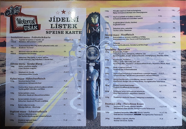 Opinii despre Motorest a restaurace UŠÁK Prunéřov în Kadaň - Gastronomie a pohostinství